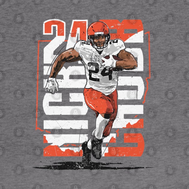 Nick Chubb Cleveland Vertical Name by MASTER_SHAOLIN